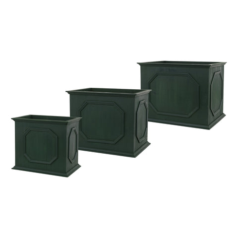 Set of 3 Wooden Planter Boxes