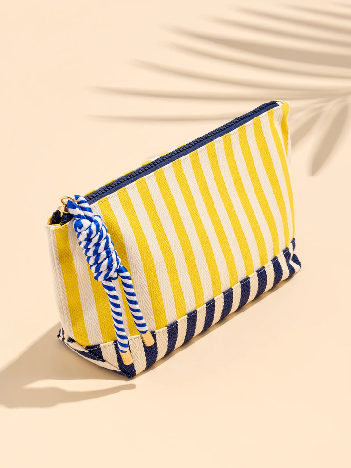 Sunshine Harbor Stripe Pouch