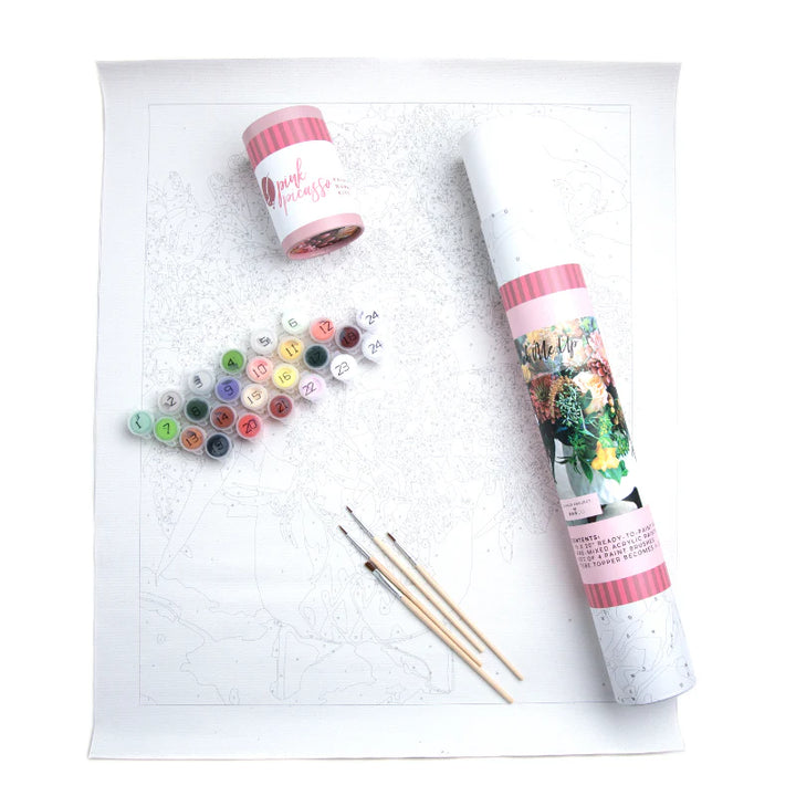 Floral Paint-by-Numbers Kit