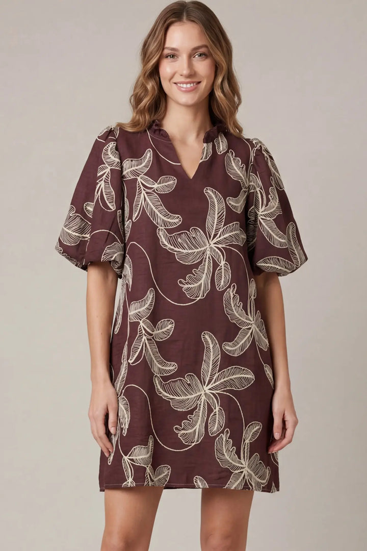 Chestnut Grove Floral Dress