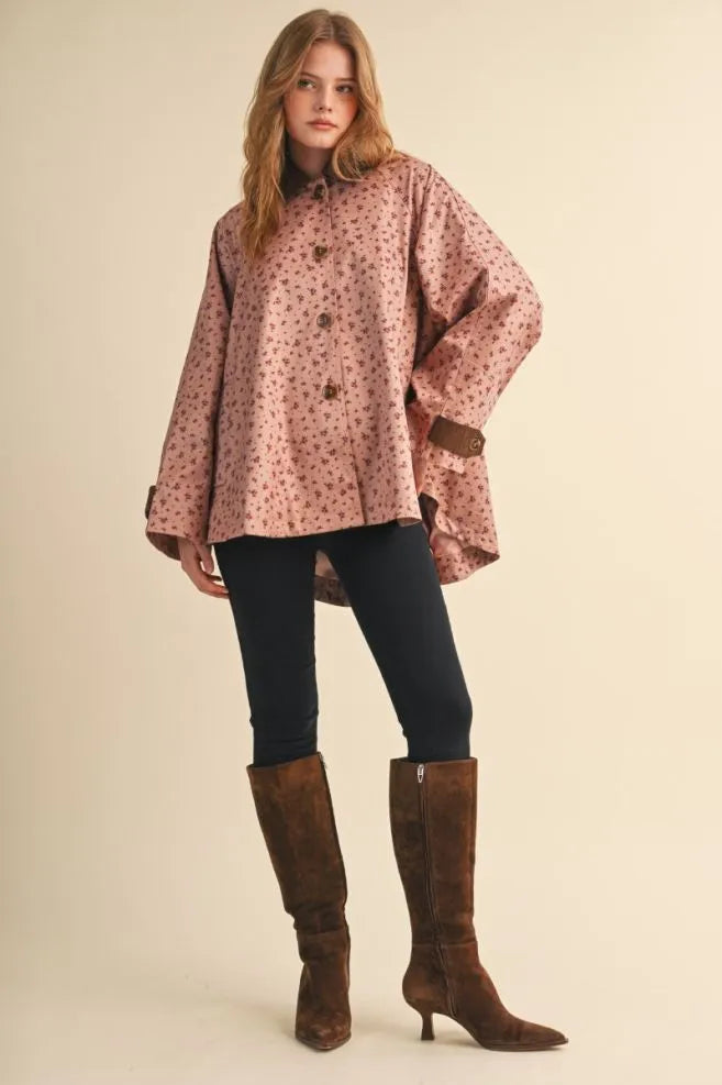 Rosewood Ditsy Floral Jacket