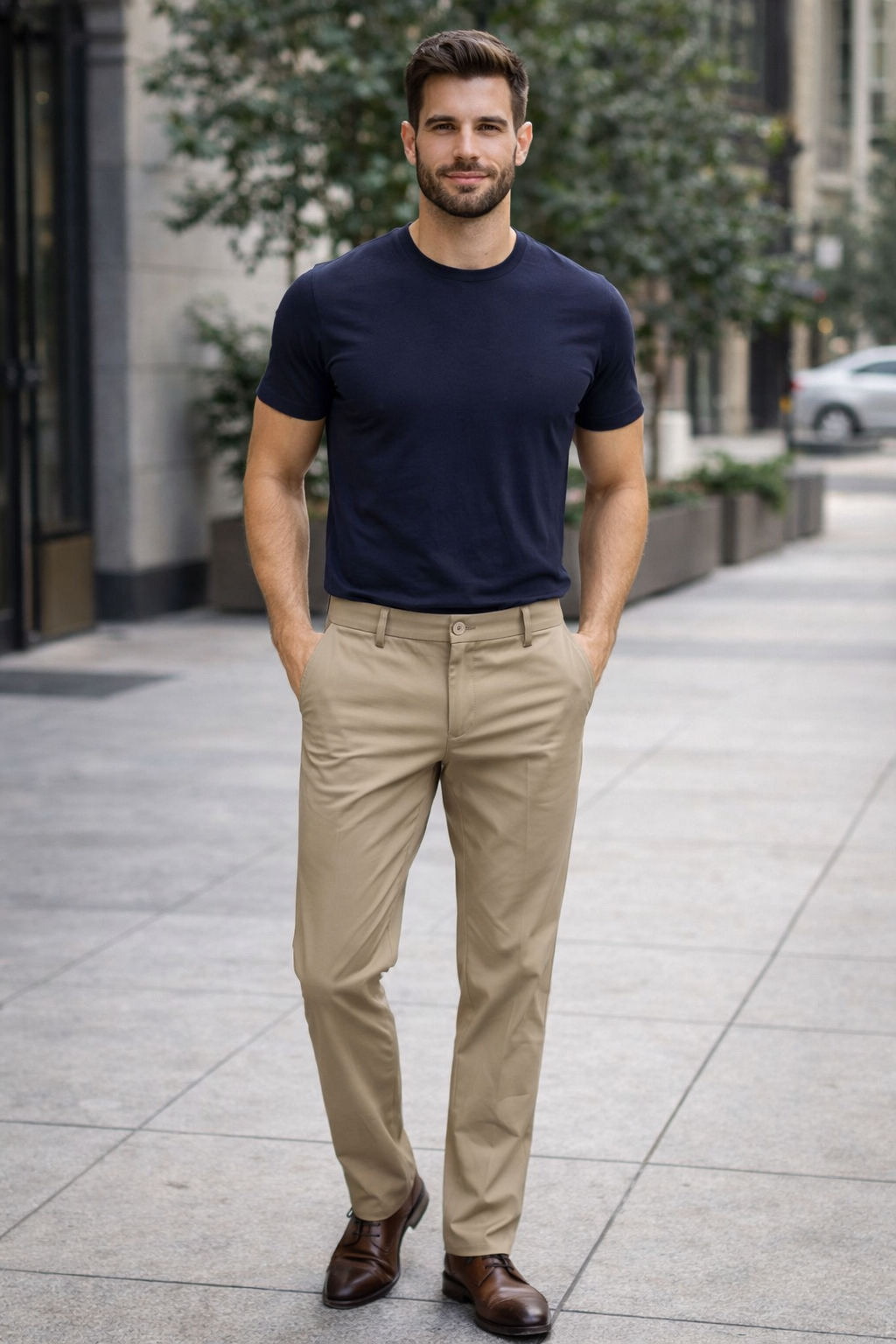 The Camden Performance Trouser – Sandstone