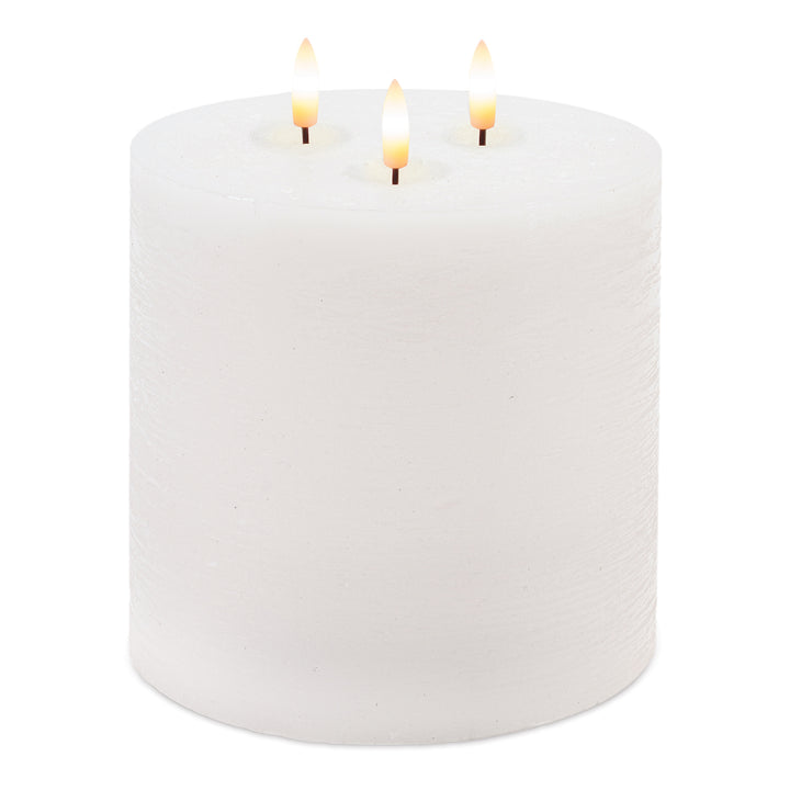 Triple Wick LED Pillar Candles