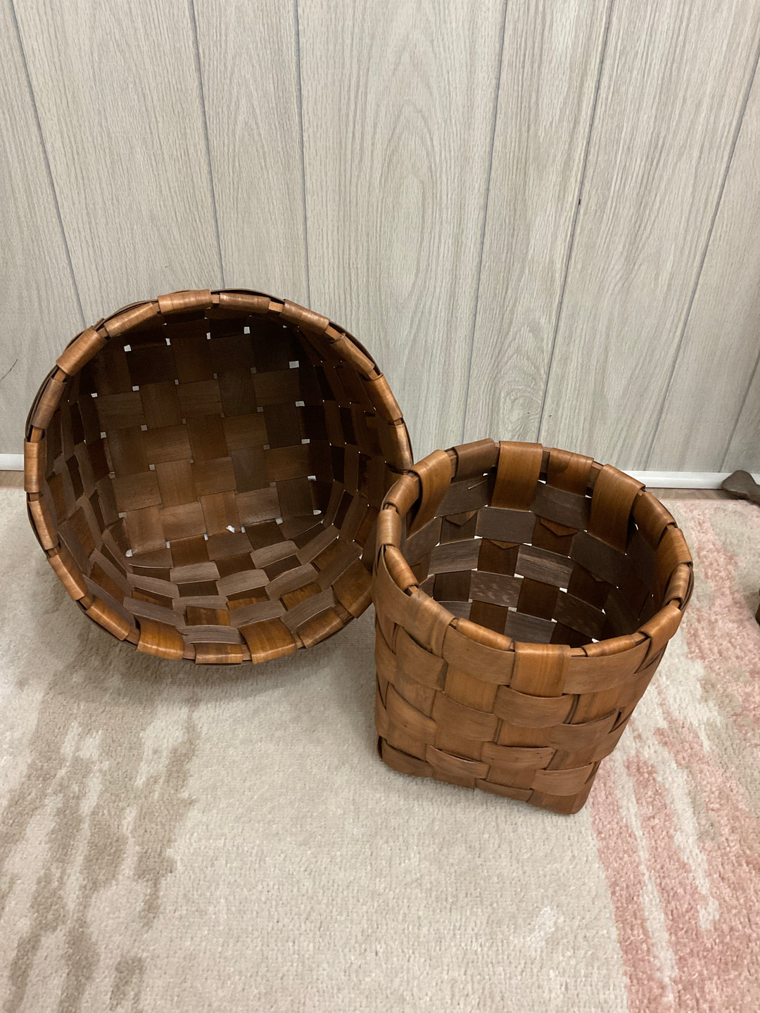 Round Chipwood Baskets
