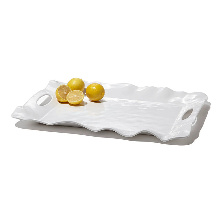 Havana White Tray with Handles