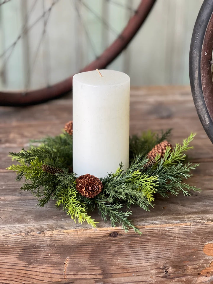 Woodland Pinecone Candle Ring