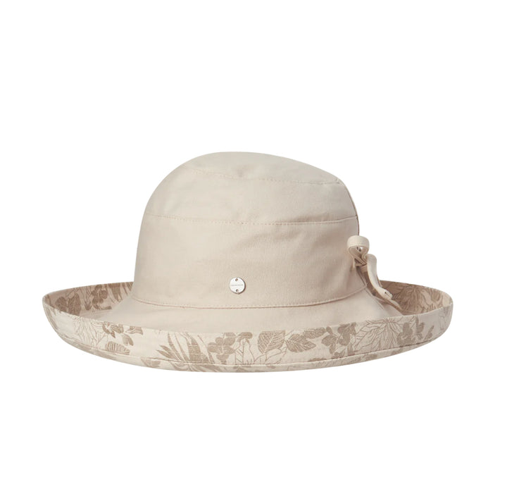 Up-Turn Floral Design Hat