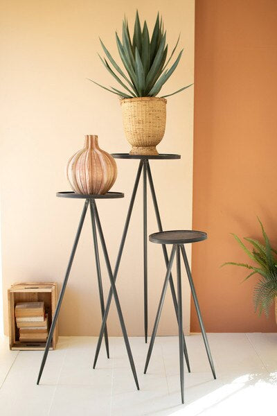 Modern Iron Pedestal Display Stands
