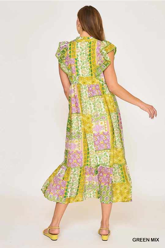 Patch Me Up Midi Dress