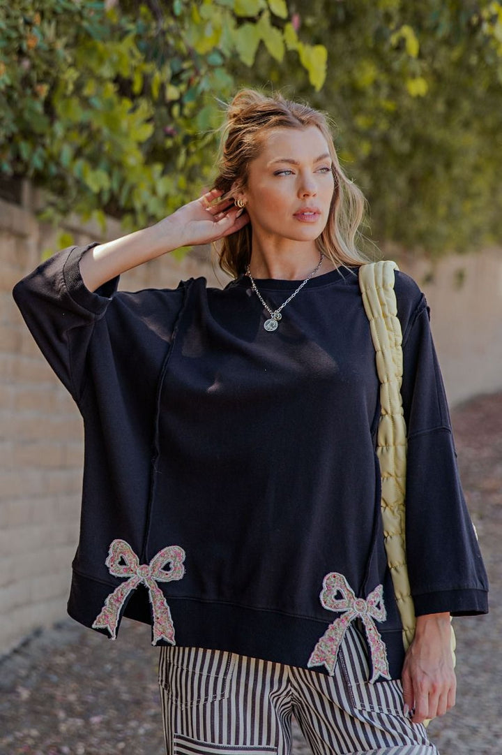 Sweet Side of Cozy Bow Sweatshirt