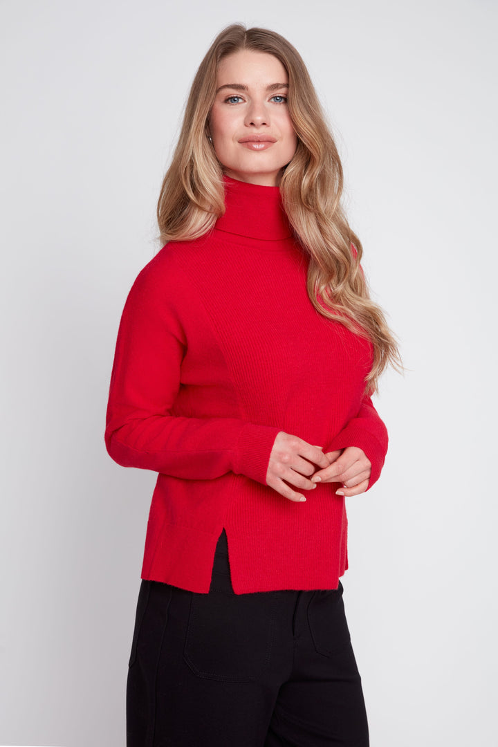 Lipstick Season Turtleneck Sweater