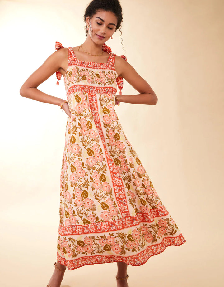 Saylor Hibiscus Maxi Dress