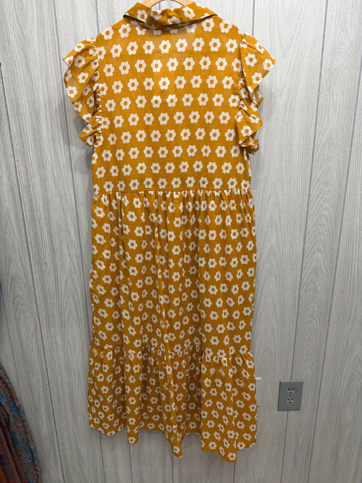 Sunny Side Ruffle Shirt Dress
