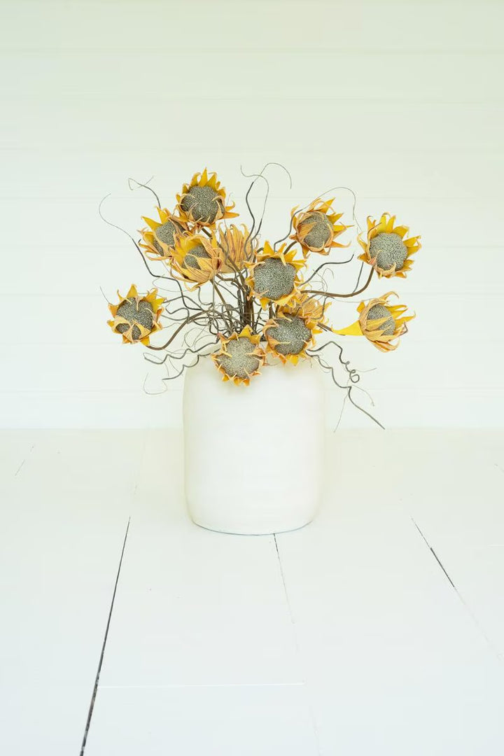 Golden Sunflower Pod Stem