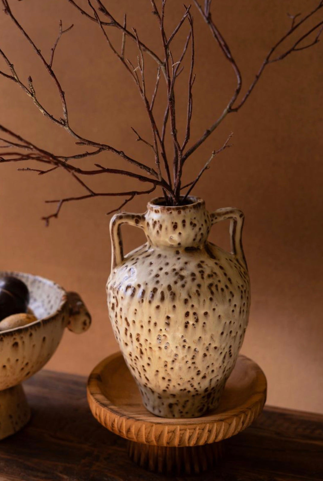 Speckled Hearth Vase