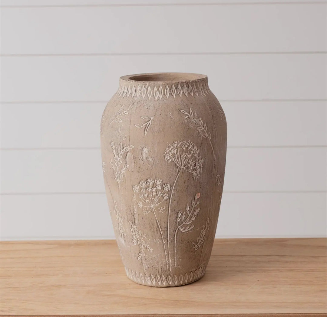 Meadow Etched Botanical Vase