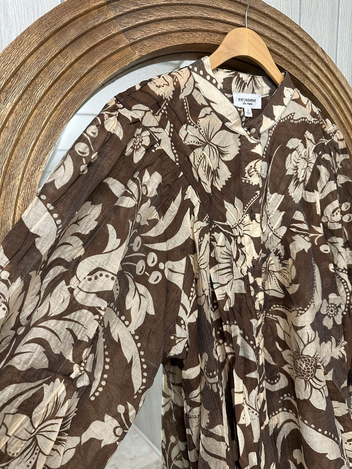 Floral Printed Long Sleeve Blouse