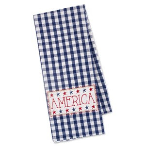 Americana Embellished Dish Towel