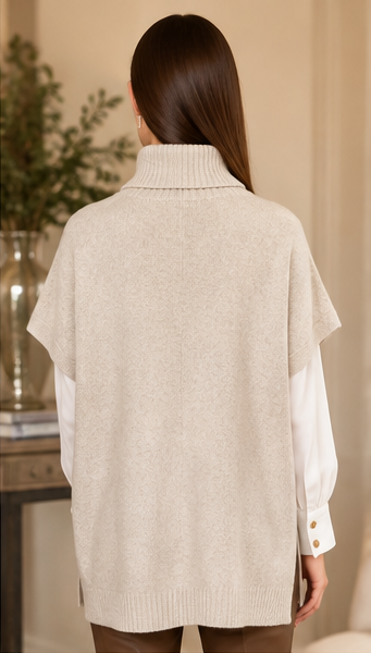 The Everleigh Turtleneck Sweater – Oyster