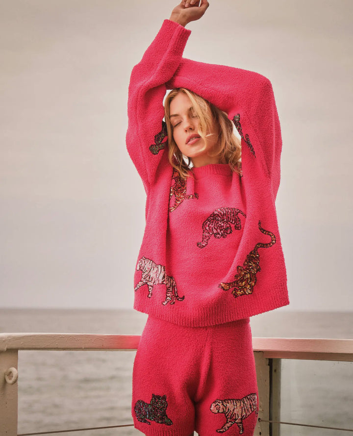 Wild Tiger Knit Lounge Set