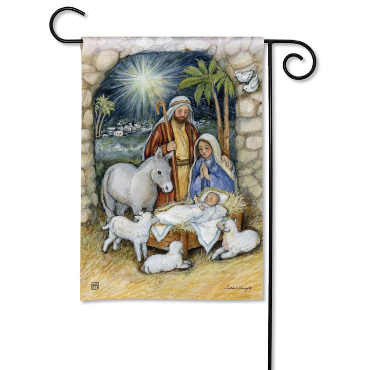 Star of Bethlehem Nativity Garden Flag