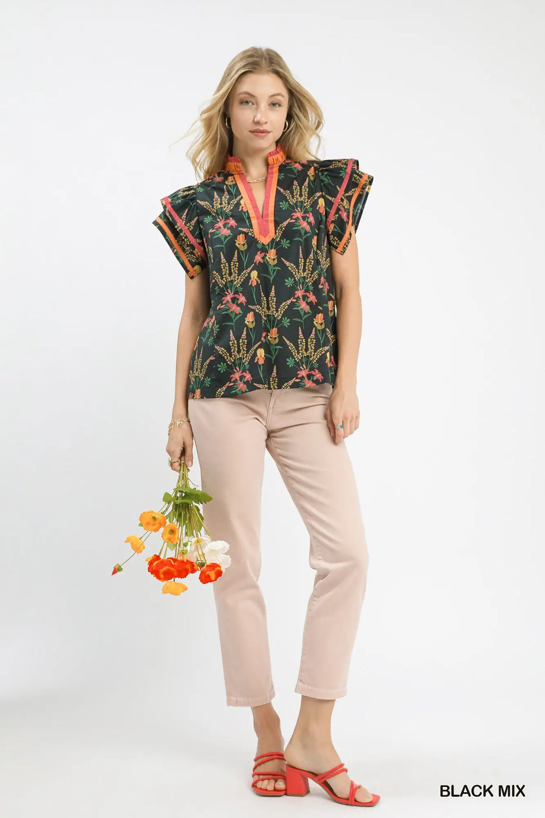 Midnight Wildflower Blouse