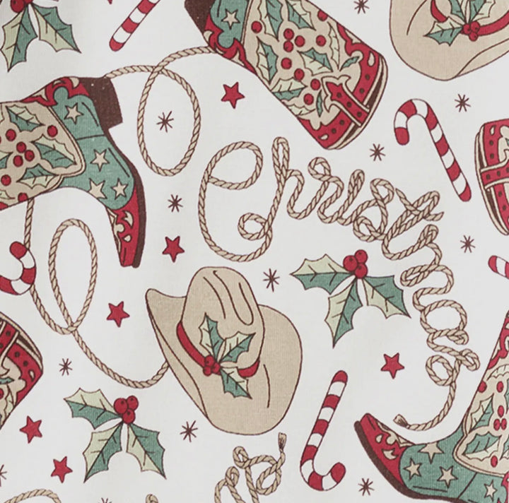 Western Christmas Family Pajama Set