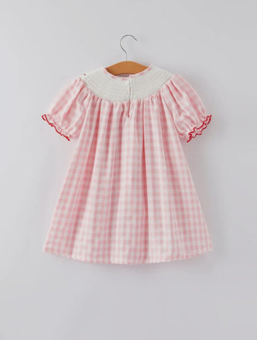 Plaid Smocked Santa Dress