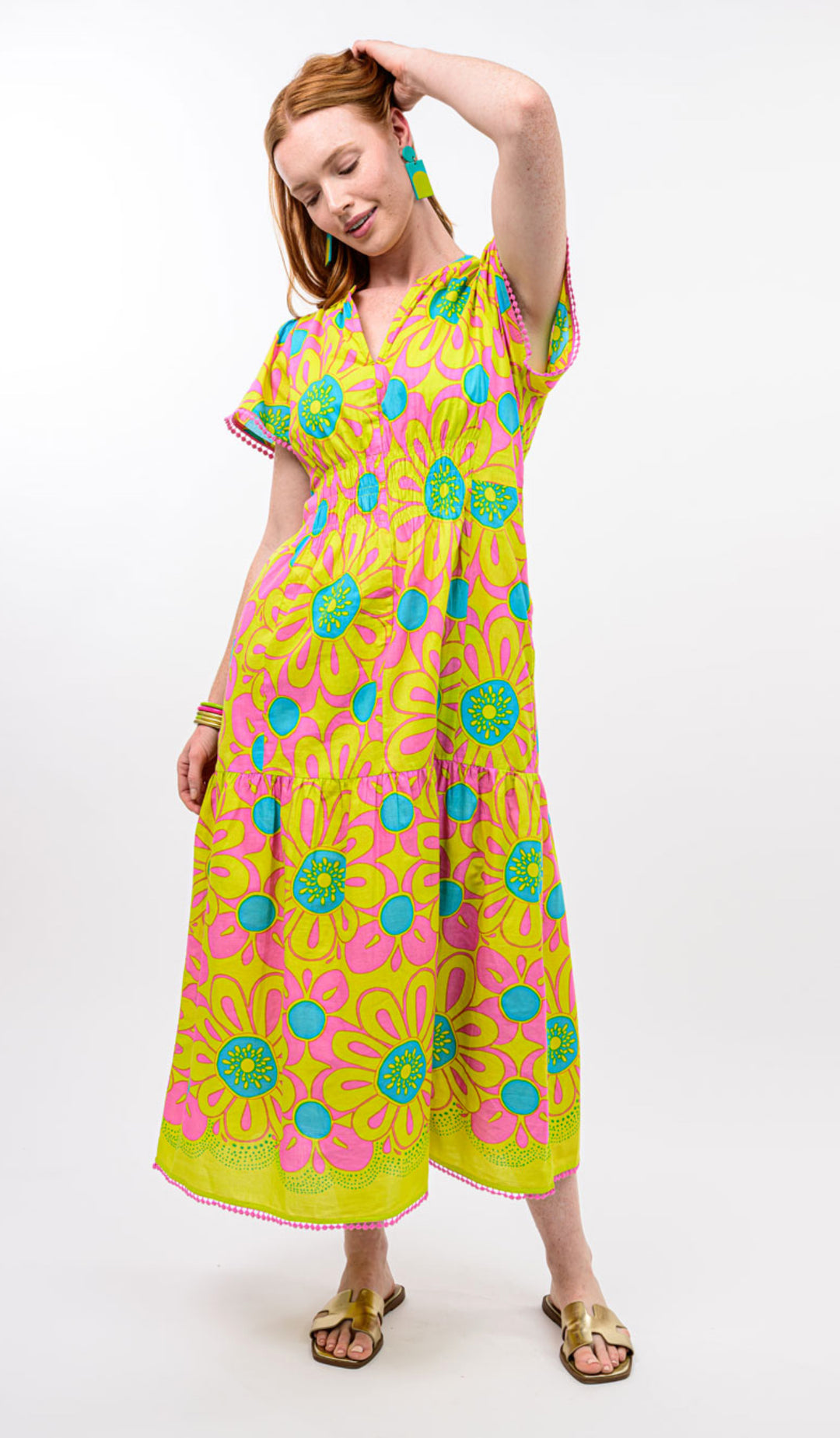 Sunburst Garden Maxi Dress