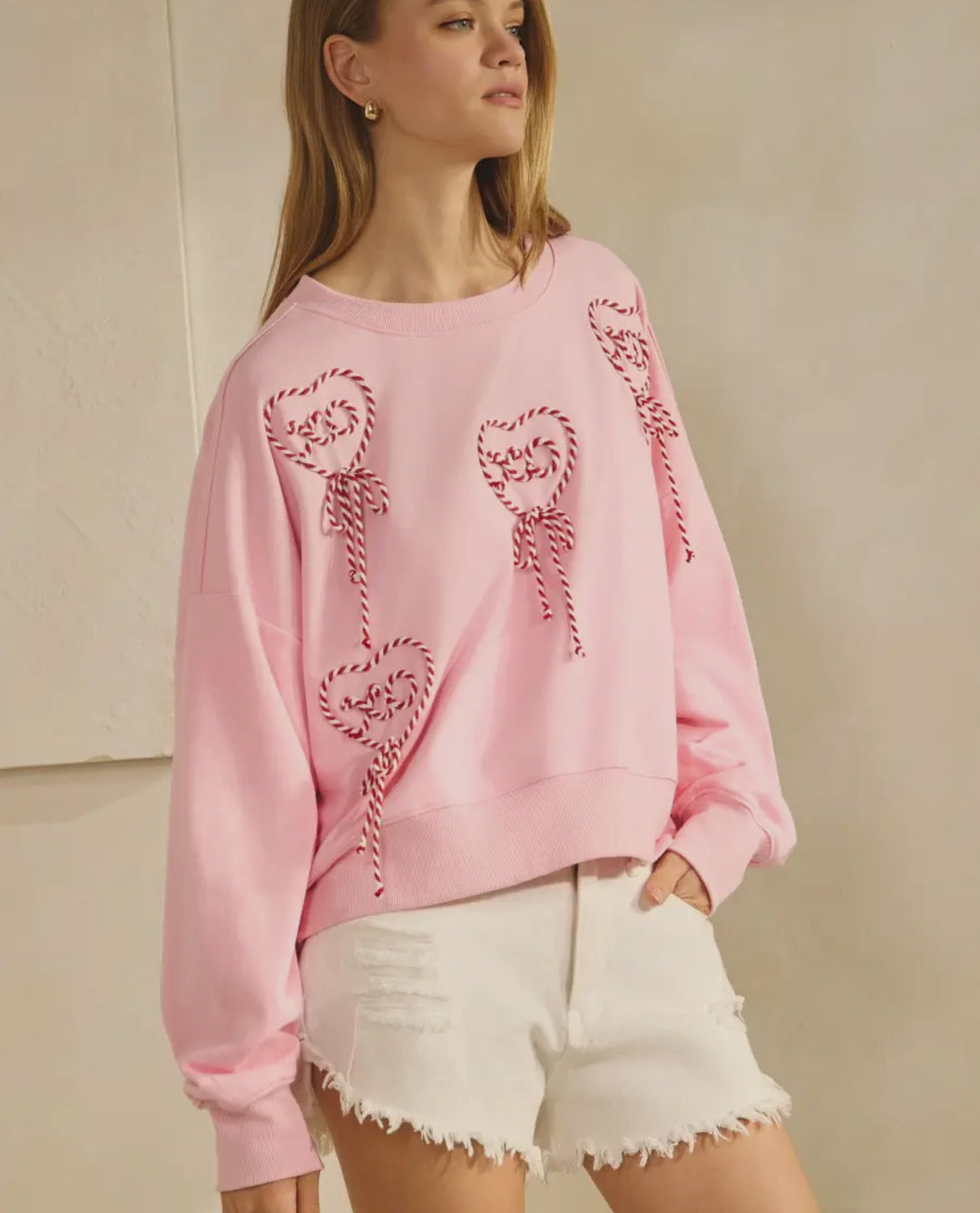 Sweetheart Candy Rope Sweatshirt