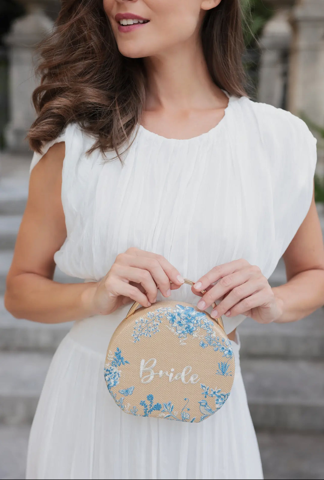 Natural Bride Floral Bag