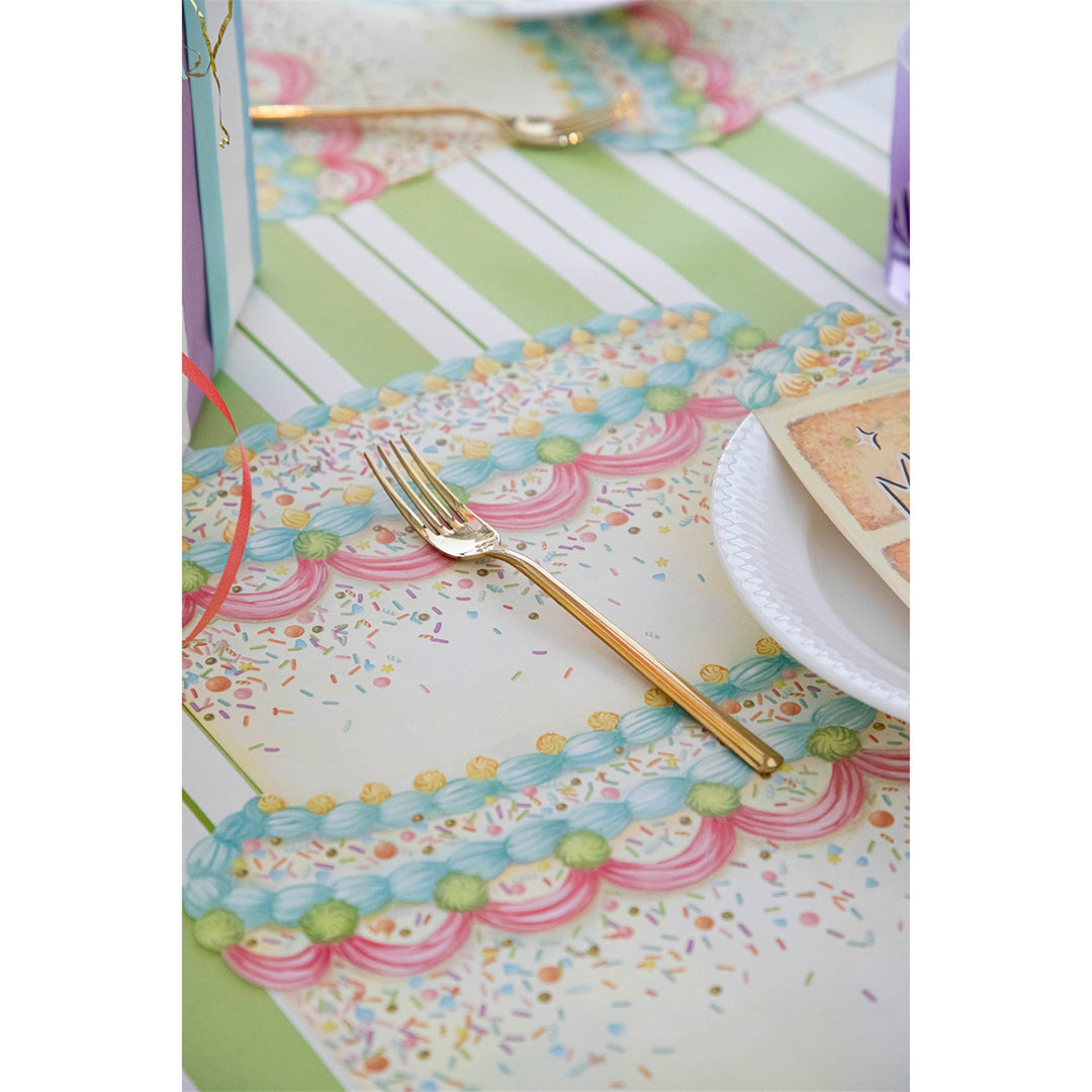 Die-Cut Birthday Cake Paper Placemats