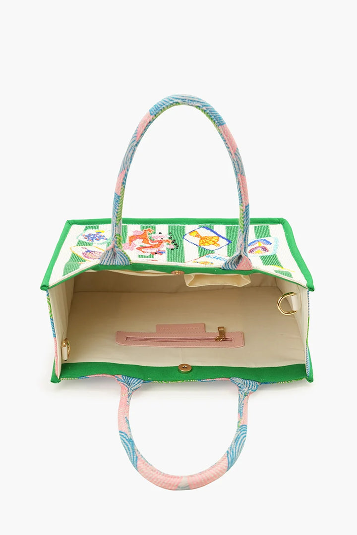 Mahjong Social Jacquard Tote