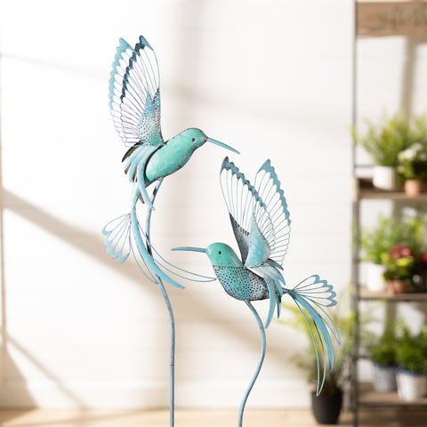 Hummingbird Garden Stakes