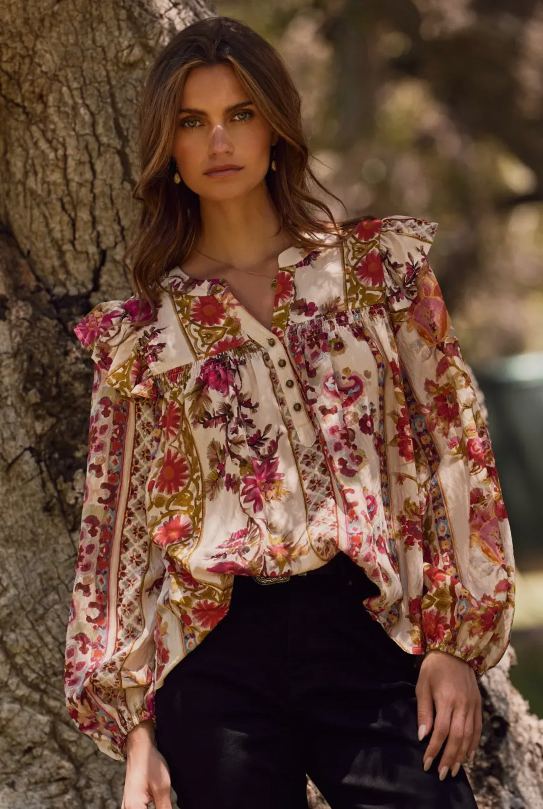 Meadow Bloom Poet Blouse