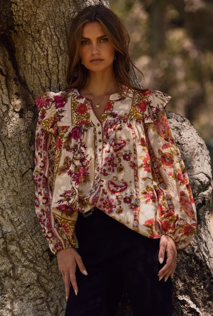 Meadow Bloom Poet Blouse