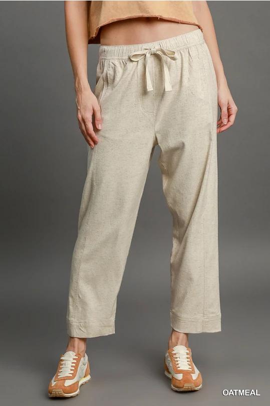Oatmeal Linen Pants