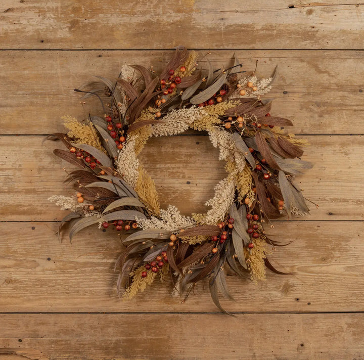 24” Mixed Wheat Wreath