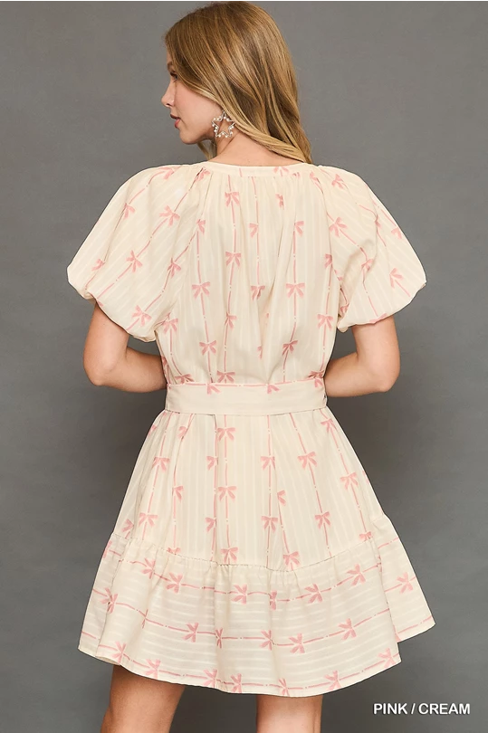 Pink Ribbon Bow Dress