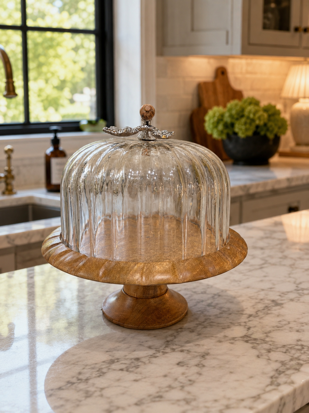 Laurel & Oak Glass Cloche