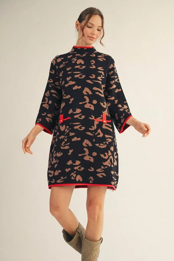 The Riviera Leopard Shift Dress