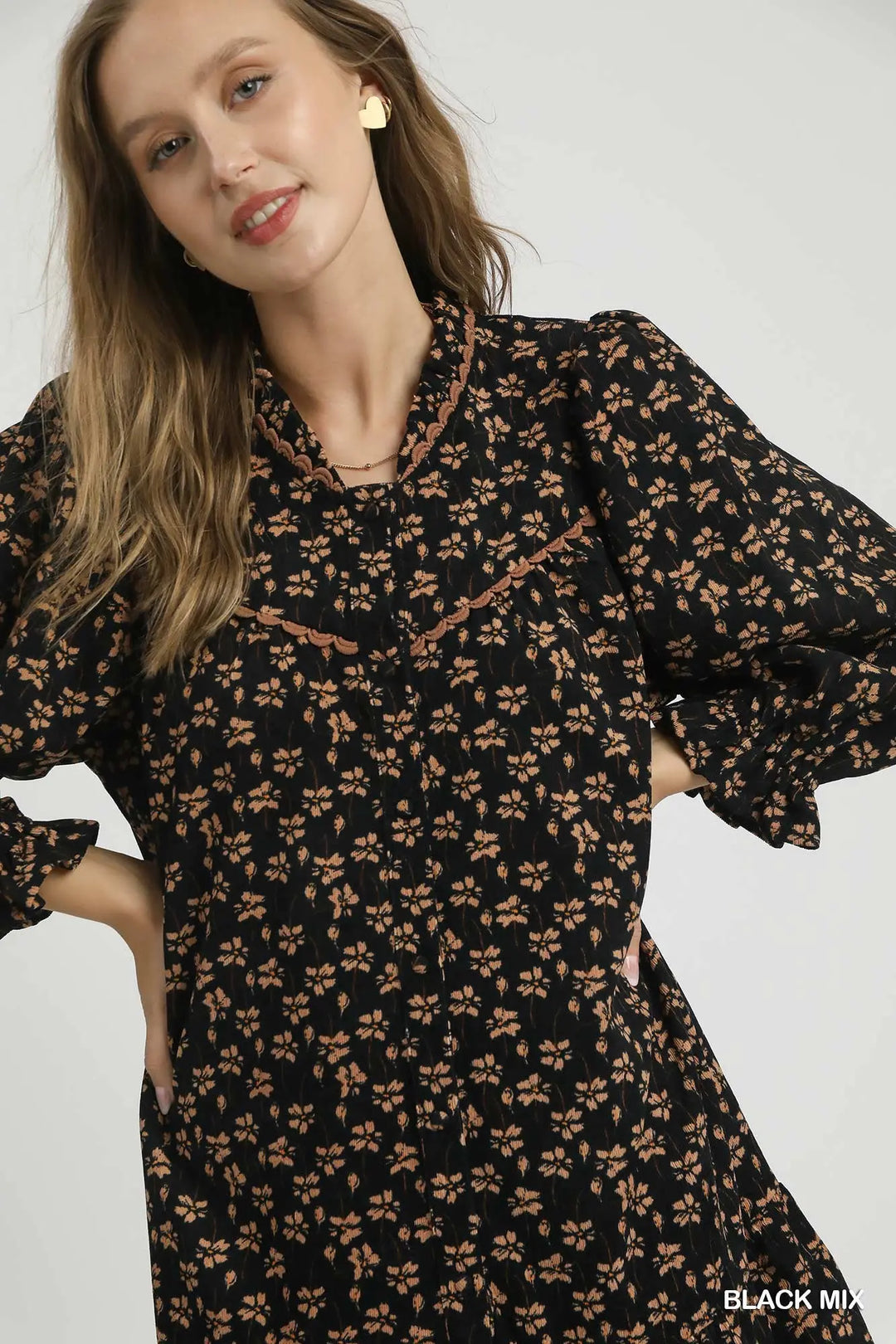 Ditsy Floral Babydoll Dress