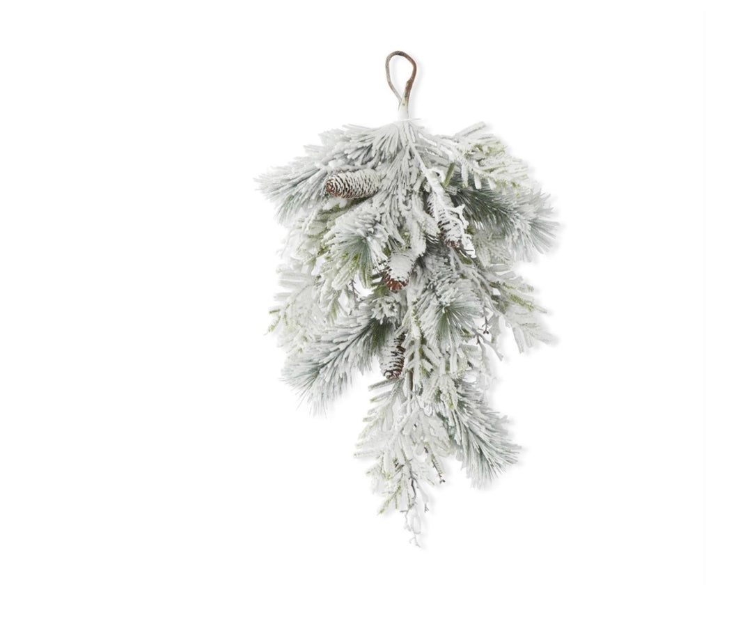 Snowfall Pine & Pinecone Swag – 28"