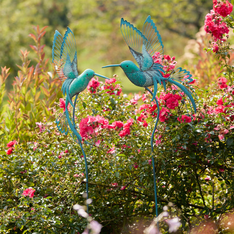 Hummingbird Garden Stakes