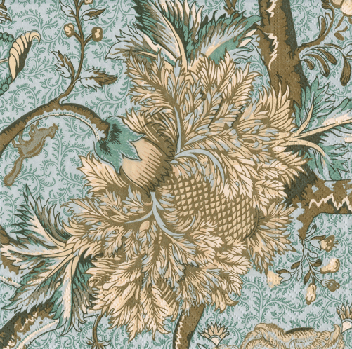 Caspari Aqua Chinoiserie Floral Lunch Napkins