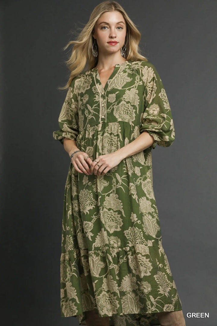 Willow Garden Midi Dress