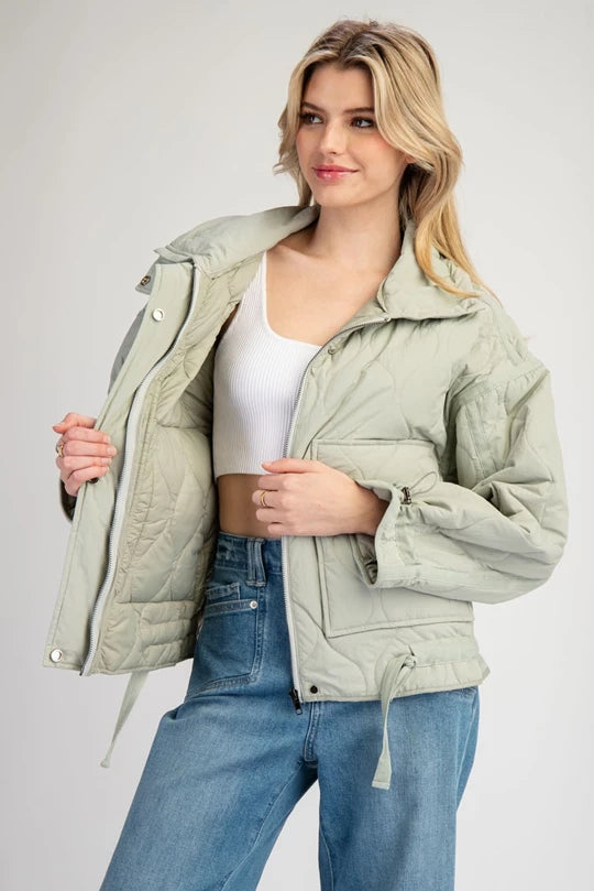 The Sage Chalet Quilted Jacket