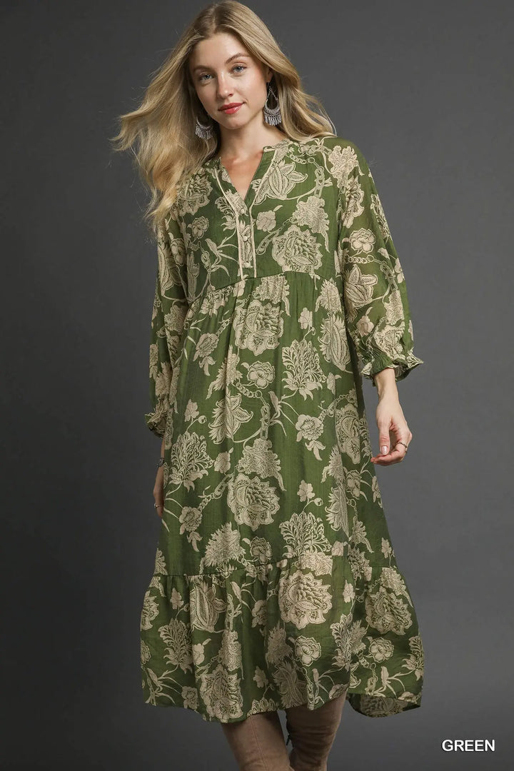 Willow Garden Midi Dress