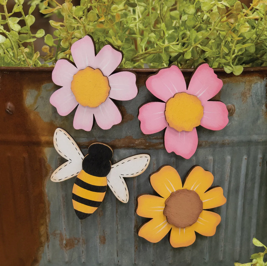Garden Bloom & Bee Magnets