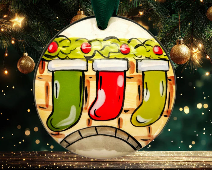 Hand Painted Disc Ornament Collection